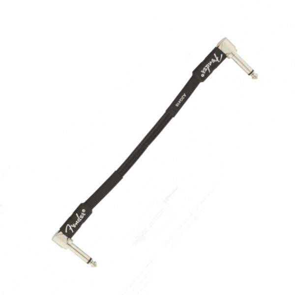 Fender Pro  6" Angled Black Patch Cable (Single)