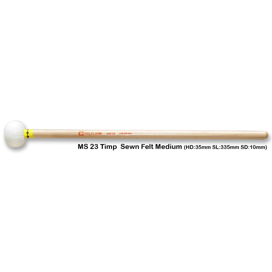 Chalklin Ms23 Sewn Felt Medium Timpani Mallet Mickleburgh Musical Instruments