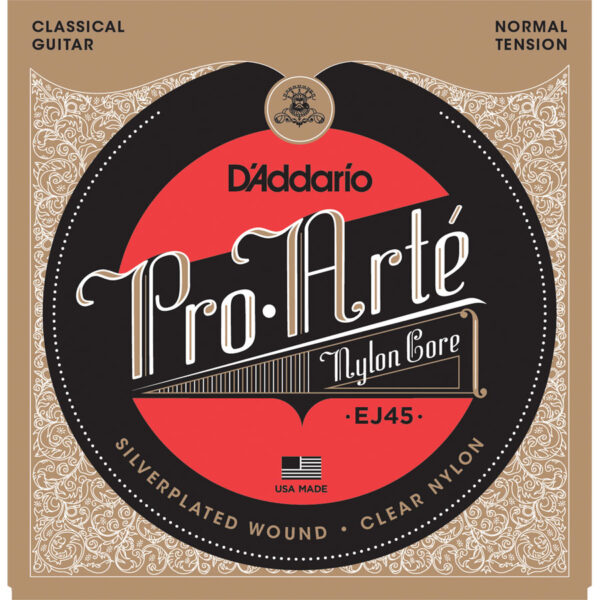 D'Addario Pro-Arte Nylon EJ45 Classical Guitar Strings, Normal Tension