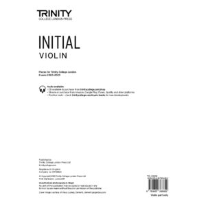 Trinity Violin Initial Exam Pieces 2020-2023 Part