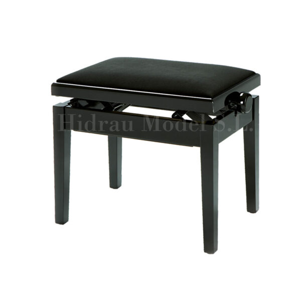 Hidrau New York Adjustable Fixed Legs Stool (Velvet Top)