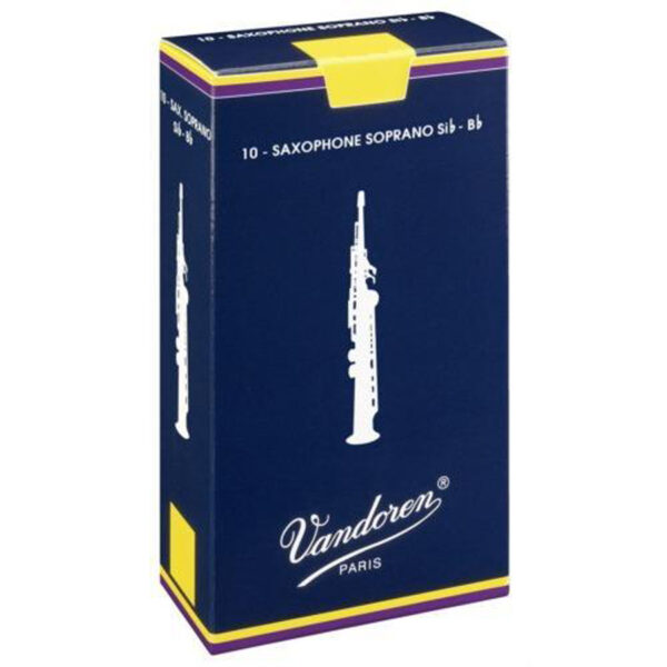 Vandoren Traditional Soprano Saxophone Reed, Strength 2.5, (Single)