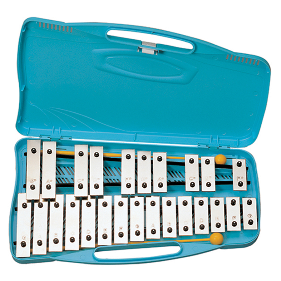 Xylophone/Glockenspiel 25 Notes Chromatique Pour Enfants - Avec Maillets Et étui, Instrument éducatif En Métal