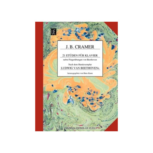 Cramer: 21 Studies w/ fingering/notes by Beethoven