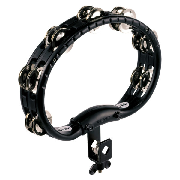 Meinl TMT2BK Setup Tambourine, Steel Jingles, Black