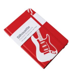 Silhouette Electric Guitar Red A6 Notebook