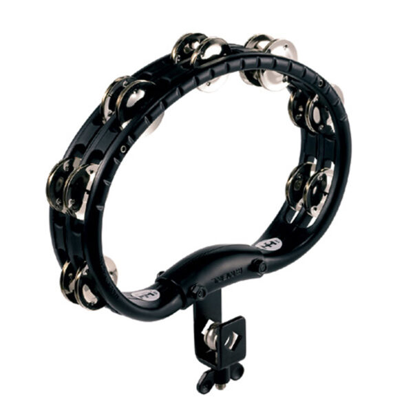 Meinl TMT2B-BK Setup Tambourine, Brass Jingles, Black