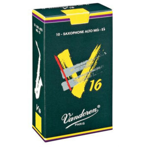 Vandoren V16 Alto Saxophone Reed, Strength 2.5 (Single)