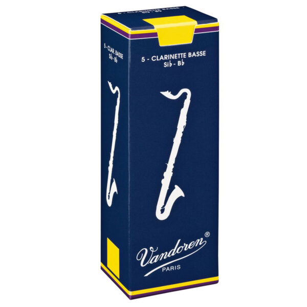 Vandoren Traditional Bass Clarinet Reed, Strength 3, (Single)