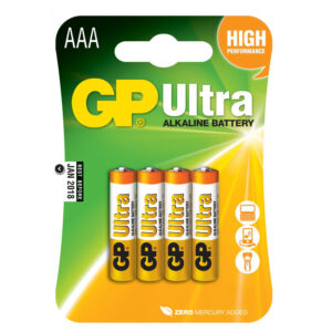 GP Ultra AAA Batteries, 4 Pack
