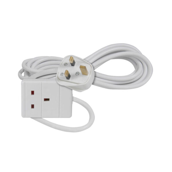 AVSL 3m, White 1-Way Extension Lead