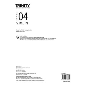 Trinity Violin Grade 4 Exam Pieces 2020-2023 Part
