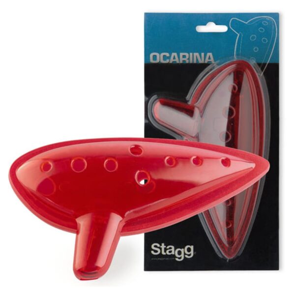 Stagg OCA-PL-RD Plastic Red Ocarina
