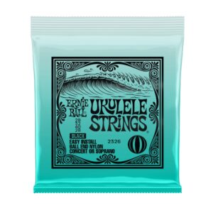 Ernie Ball 28-32-40-28 Ball-End Black Nylon Ukulele Strings