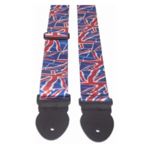Leathergraft Graphic Webbing Guitar Strap, Union Jack