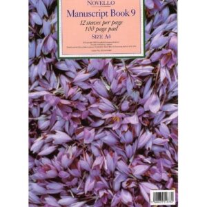 Novello Manuscript Book 9: 12 Stvs - 100 Pgs (Pad)