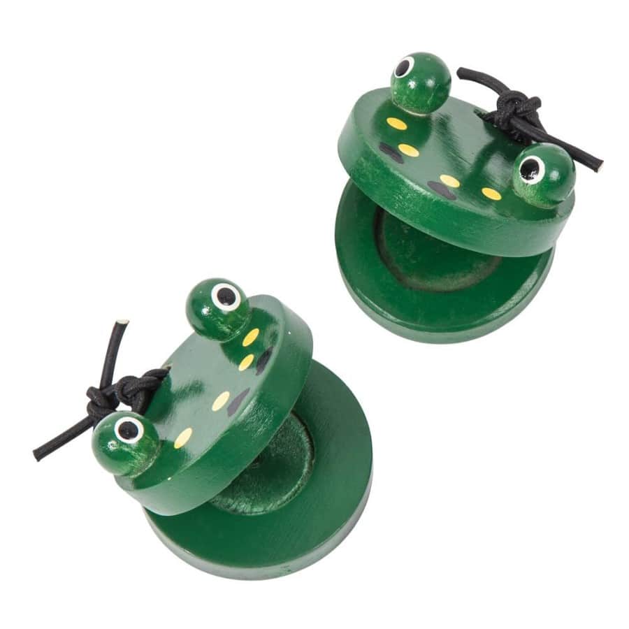 Pp World Frog Face Finger Castanets Pair Mickleburgh Musical Instruments