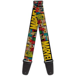 Buckle-Down Marvel Retro Comics Panel Guitar Strap