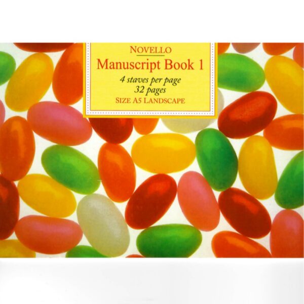 Novello Manuscript Book 1: 4 Staves - 32 Pages (A5)