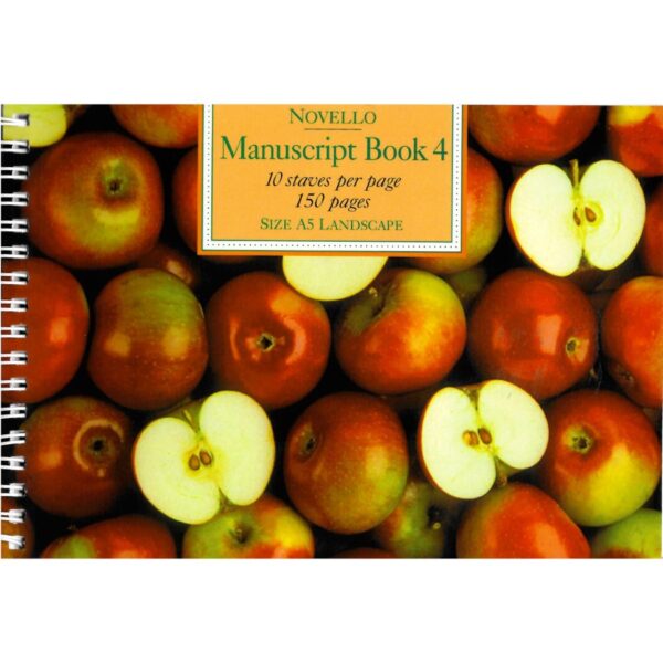 Novello Manuscript Book 4: 10 Staves - 150 Pages (A5 Spiral Bound)