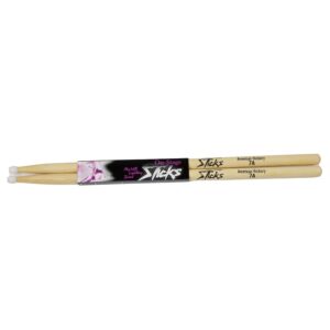 On Stage American Hickory 7A Nylon Tip Drum Sticks