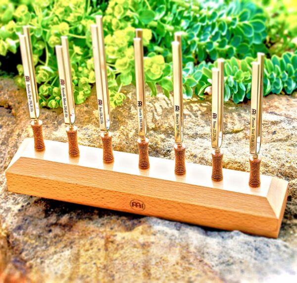 Meinl Sonic Energy Chakra 7 Tuning Fork Set, with Stand - Image 3