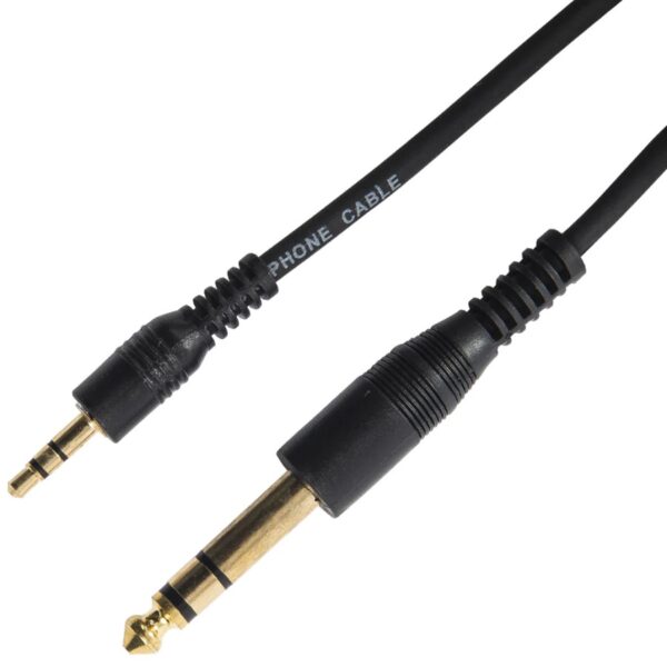 Kinsman 3.5mm Stereo/6.35mm Stereo Cable, 10ft/3m - Image 2