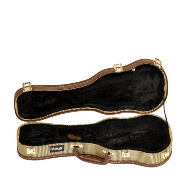 Stagg GCX-UKS GD Tweed, Soprano Ukulele Case - Image 3