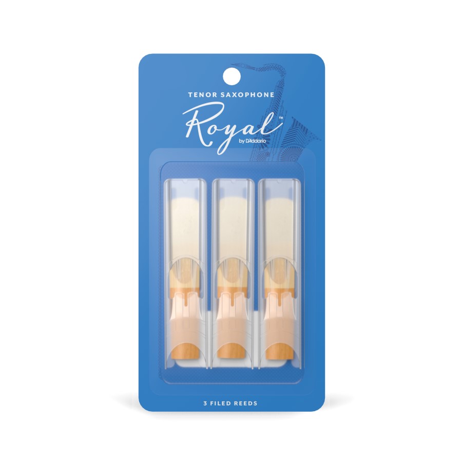 Royal by D'Addario Tenor Sax Reeds, Strength 2, 3-pack