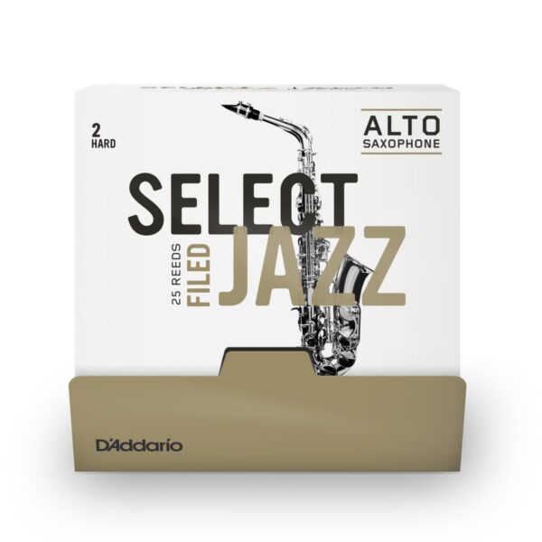 D'Addario Select Jazz Filed Alto Saxophone Reed, Strength 2 Hard (Single)