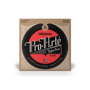 D'Addario, Pro-Arte Black Classical Guitar Strings, EJ49, Normal Tension