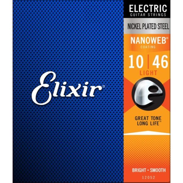 Elixir Nickel Nanoweb Electric Guitar String Set, 10-46