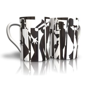Jazz Mug, Black/White