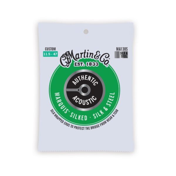 Martin Silk and Steel Acoustic Guitar String Set, 11-47