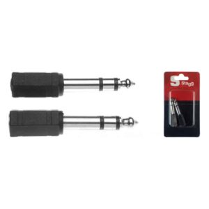 Stagg AC-PMSJFSH Large End, Twin Pack Headphone Adapter