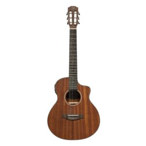 J.N OLO-CE N Mini OM Electro Classical Guitar, Sapelli