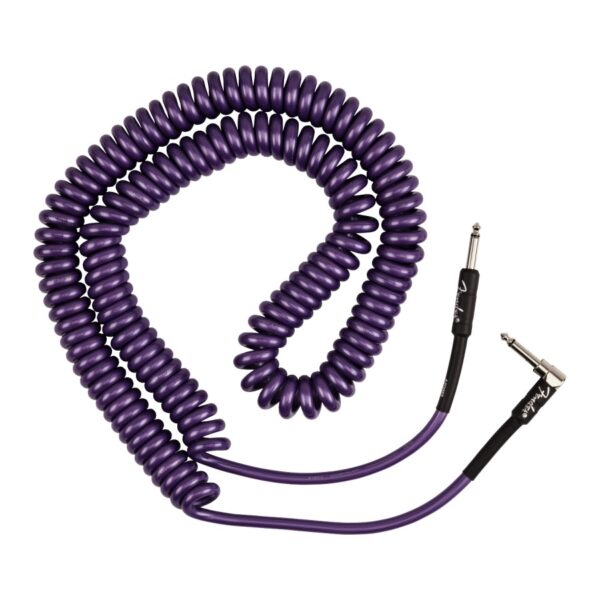 Fender J. Mascis Coiled Instrument Cable ,30ft, Purple - Image 2