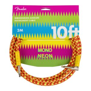 Fender MonoNeon Instrument Cable, 10ft, Orange