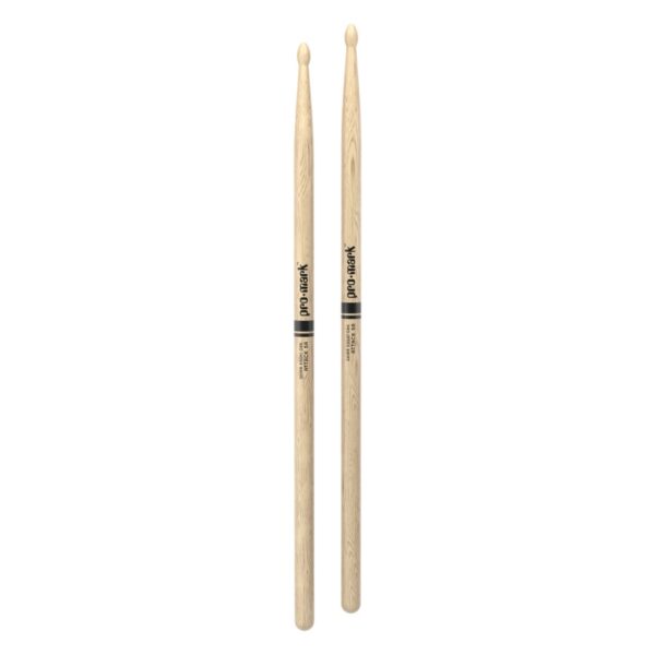 Promark Classic Attack 5A Shira Kashi Oak Drum Sticks, Oval Wood Tip - Image 2