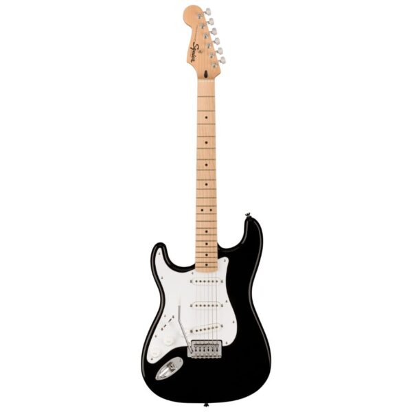 Squier Sonic Stratocaster Left Handed, Maple Fingerboard, White Pickguard, Black