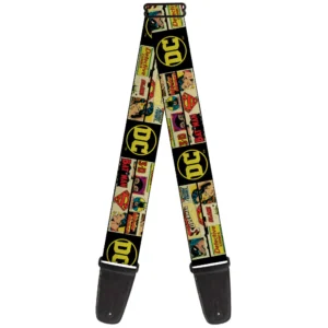 Buckle-Down Vintage DC Comics Superhero Guitar Strap