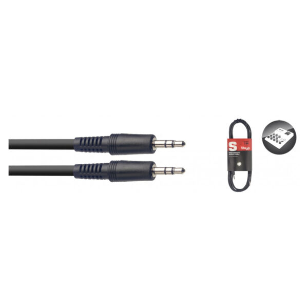 Stagg SAC3MPSMPSB  Mini-Jack Lead