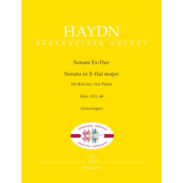 Haydn, Sonata E-flat Major, Hob.XVI:49 (Barenreiter Urtext, Jubilee Edition)
