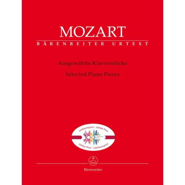 Mozart, Selected Piano Pieces (Barenreiter Urtext, Jubilee Edition)