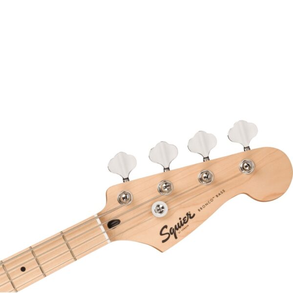 Squier Sonic Bronco Bass, Maple Fingerboard, White Pickguard, Tahitian Coral - Image 5