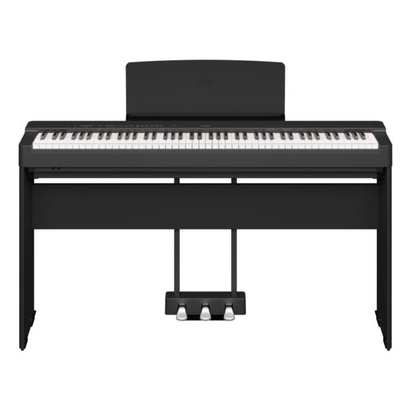 Yamaha P-225 Portable Digital Piano Bundle with Stand & Pedals, Black