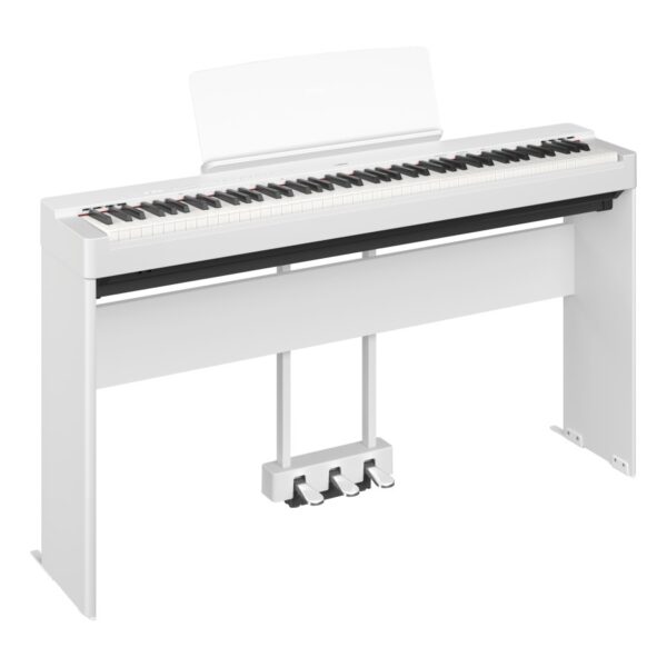 Yamaha P-225 Portable Digital Piano Bundle with Stand & Pedals, White - Image 3