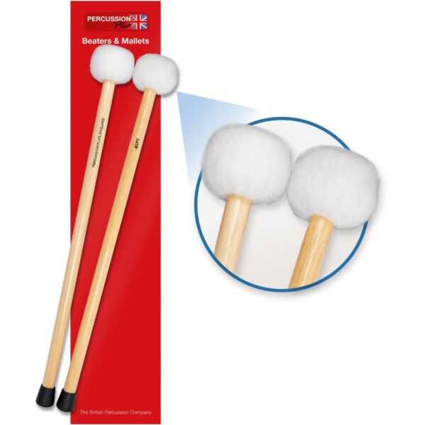Percussion Plus PP074 Timpani Mallets Soft, Pair (UK Made) - Image 3