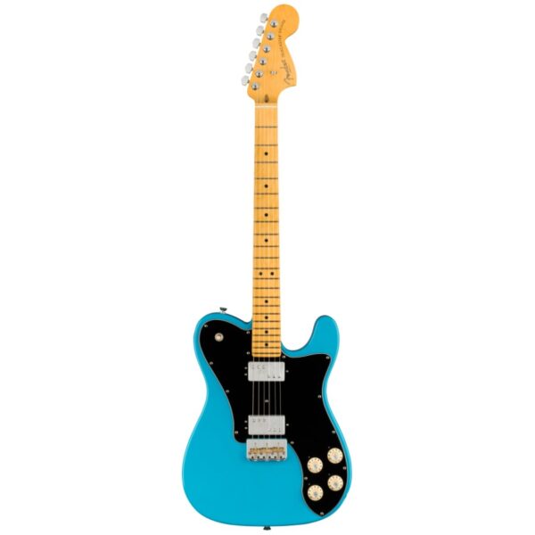 Fender American Pro II Telecaster Deluxe Miami Blue Electric Guitar, (Ex-Display)