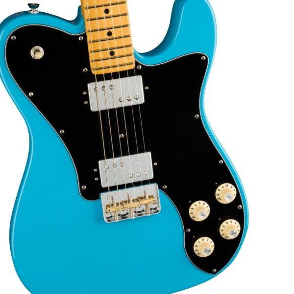 Fender American Pro II Telecaster Deluxe Miami Blue Electric Guitar, (Ex-Display) - Image 3